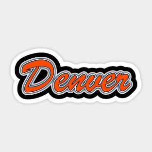 Football Fan of Denver Sticker